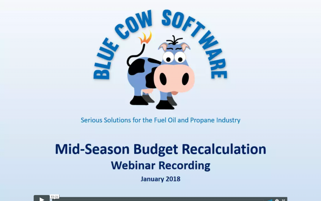 Mid-Season Budget Recalculation Training