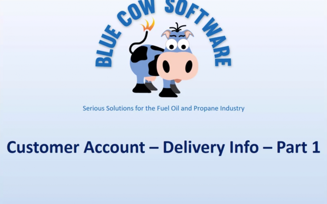 Customer Account Delivery Training Videos
