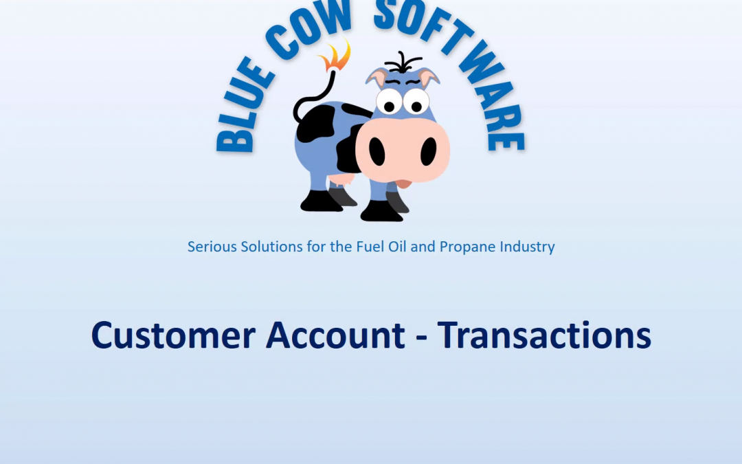 Customer Account Transactions